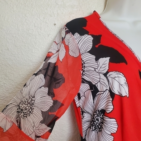 Per Seption Concept Blouse Black, White & Red Office Career Work (S) - Picture 6 of 12